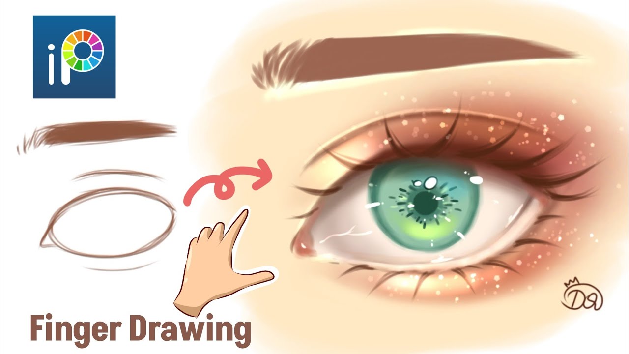 Tutorial Cara Menggambar Mata di ibisPaint X | how to draw eyes Semirealistic