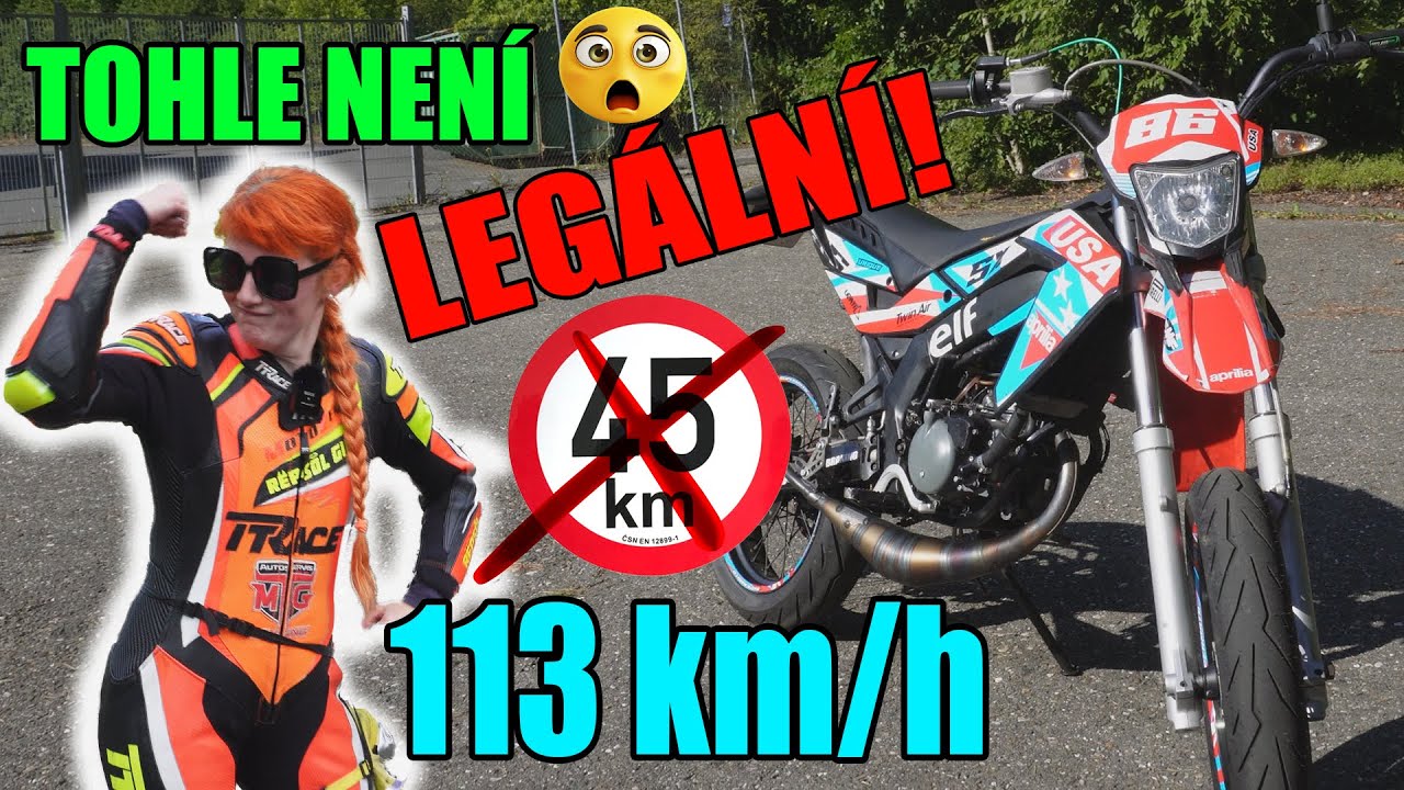 TOHLE MŮŽEŠ ŘÍDIT OD 15 LET? | UPRAVENÁ APRILIA SX 50