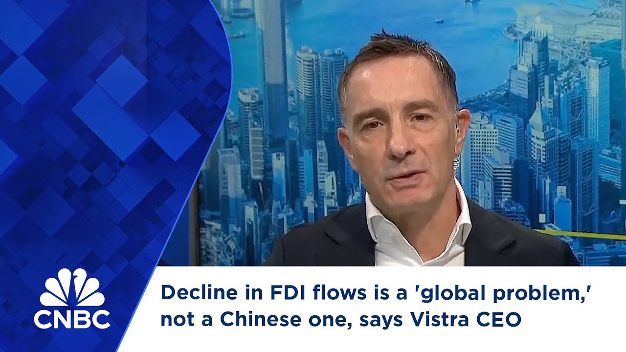 Decline in FDI flows is a 'global problem,' not a Chinese one, says Vistra CEO
