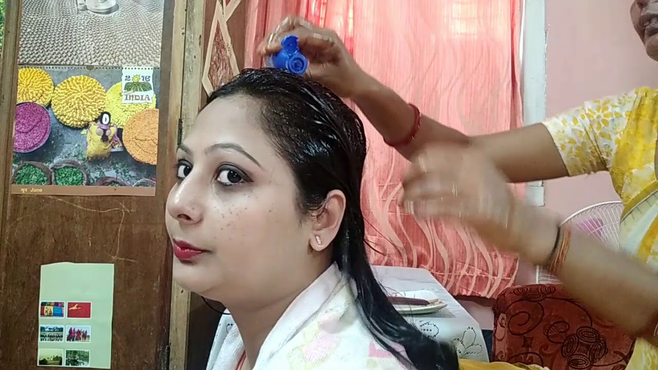 || REQUESTED VIDEO HEAVY ||  HAIR OILLING || IN 2 BRAIDS ||