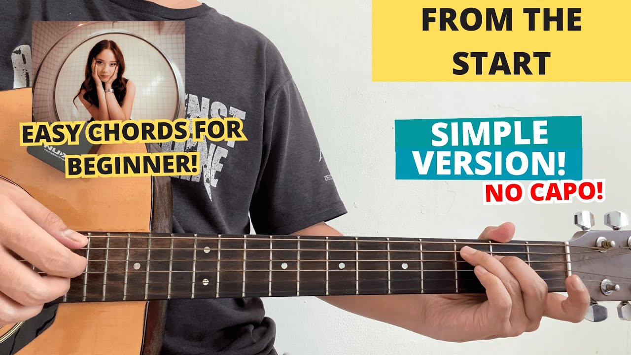 From The Start - Laufey (Guitar Tutorial) Easy Chords For Beginner! No Capo!