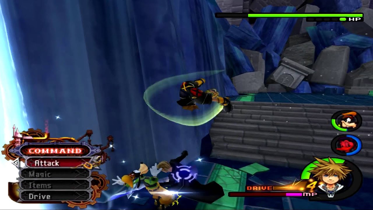 (1080p HD) KH2: FM (English) - Sora vs Demyx (Second Battle) (Proud Mode) | PCSX2