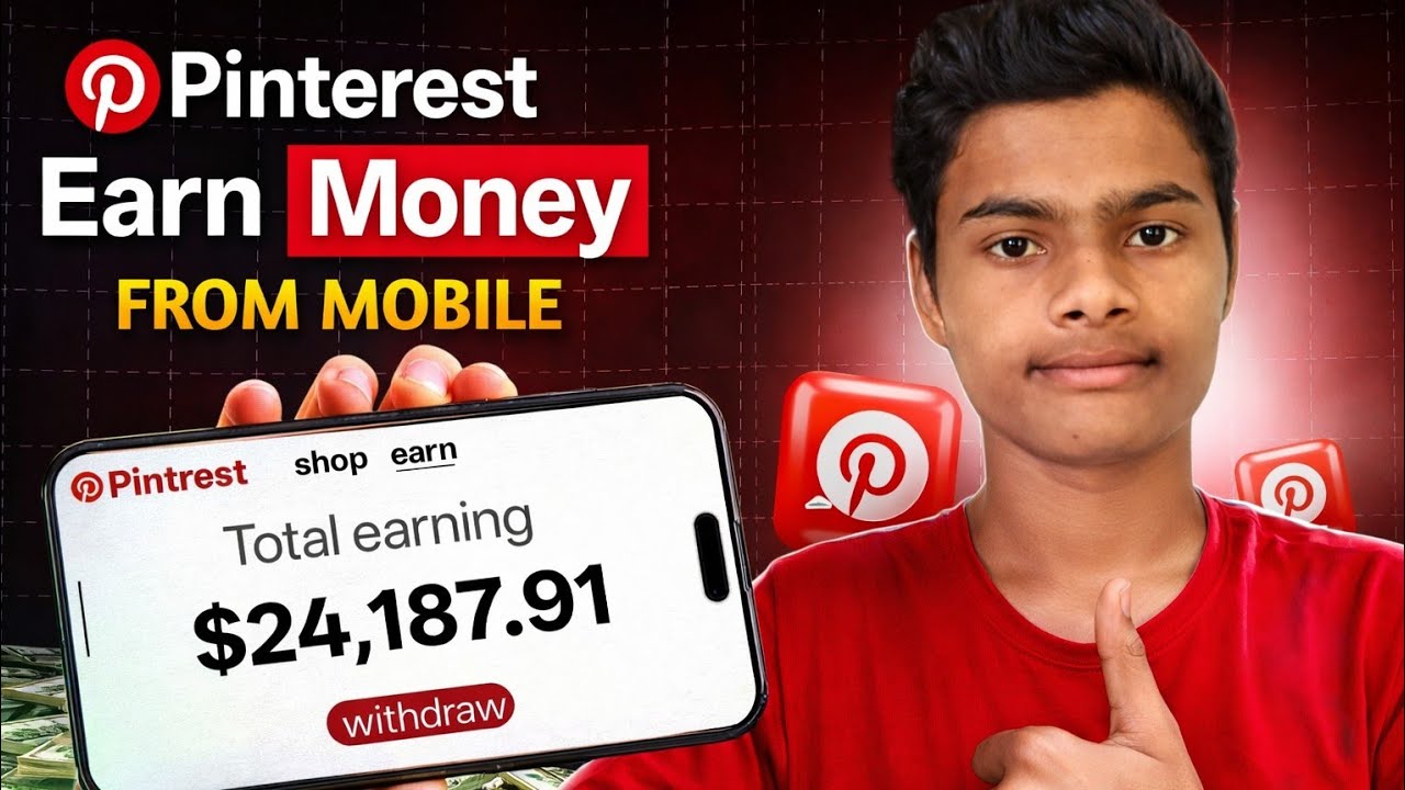 How to Earn money with Pinterest in Mobile | Pinterest Affiliate Marketing(Step By Step) 