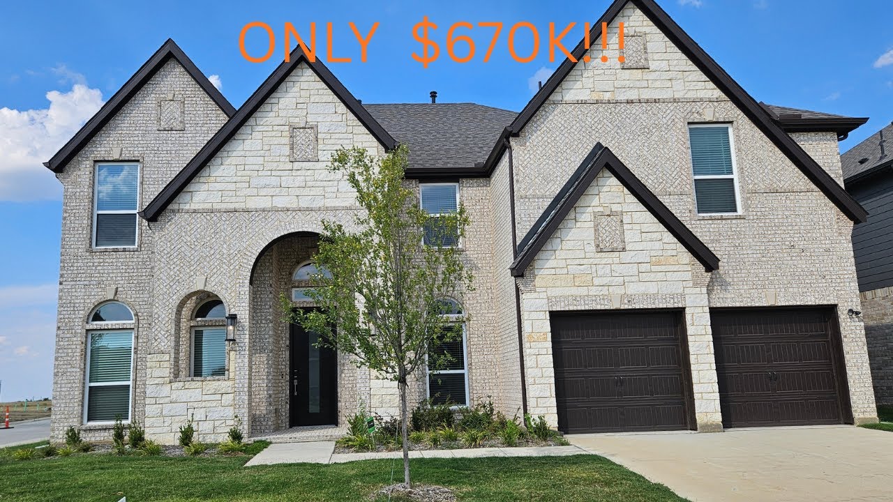 РОСКОШНЫЕ новые дома в Мидлотиане, Техас [Westside Preserve Midlothian, Техас]