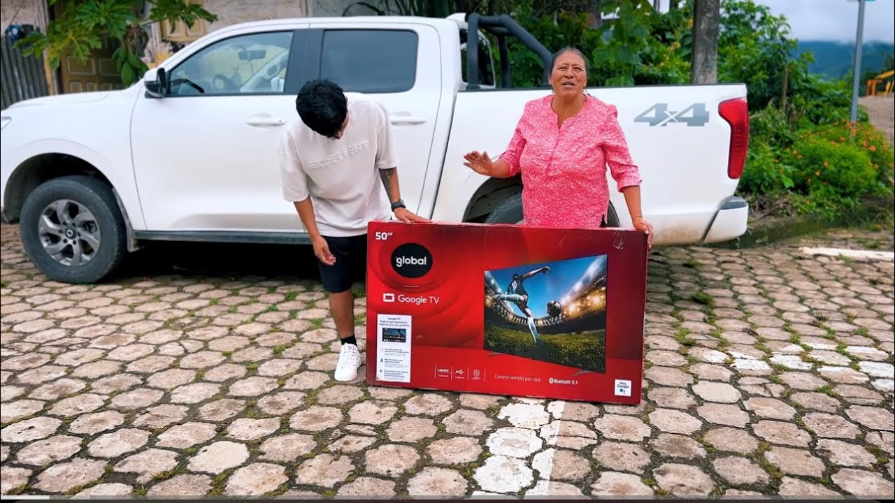 Me compre una televisión y mi sobrino Yefito me ayudo a ponerla