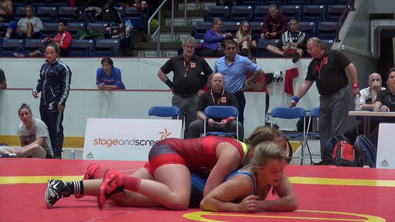 2016  CAN CUP FW75kg Forrest Molinaro (USA) vs Erica Wiebe (Canada)