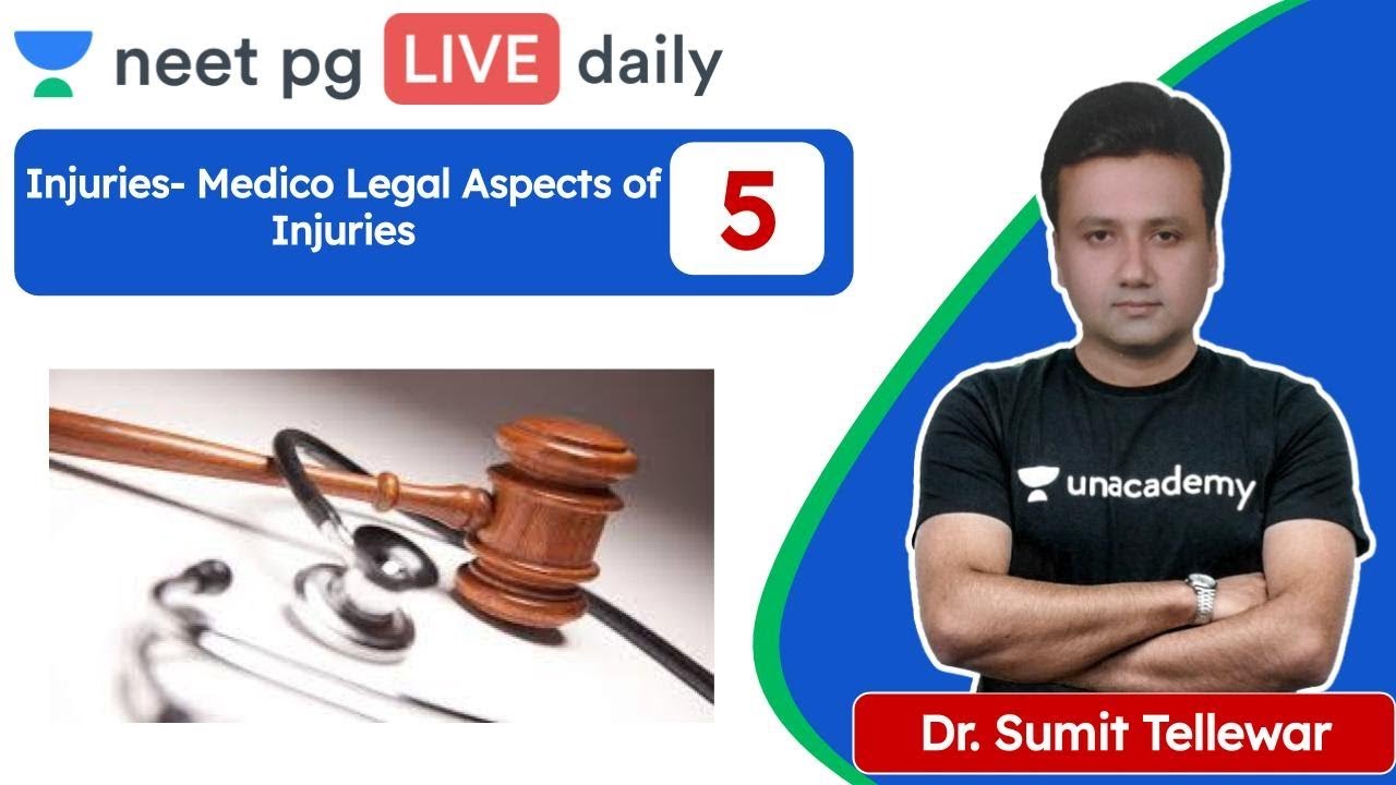 NEET PG: Injuries | Medico Legal Aspects of Injuries  L5 | Unacademy NEET PG | Dr. Sumit Tellewar
