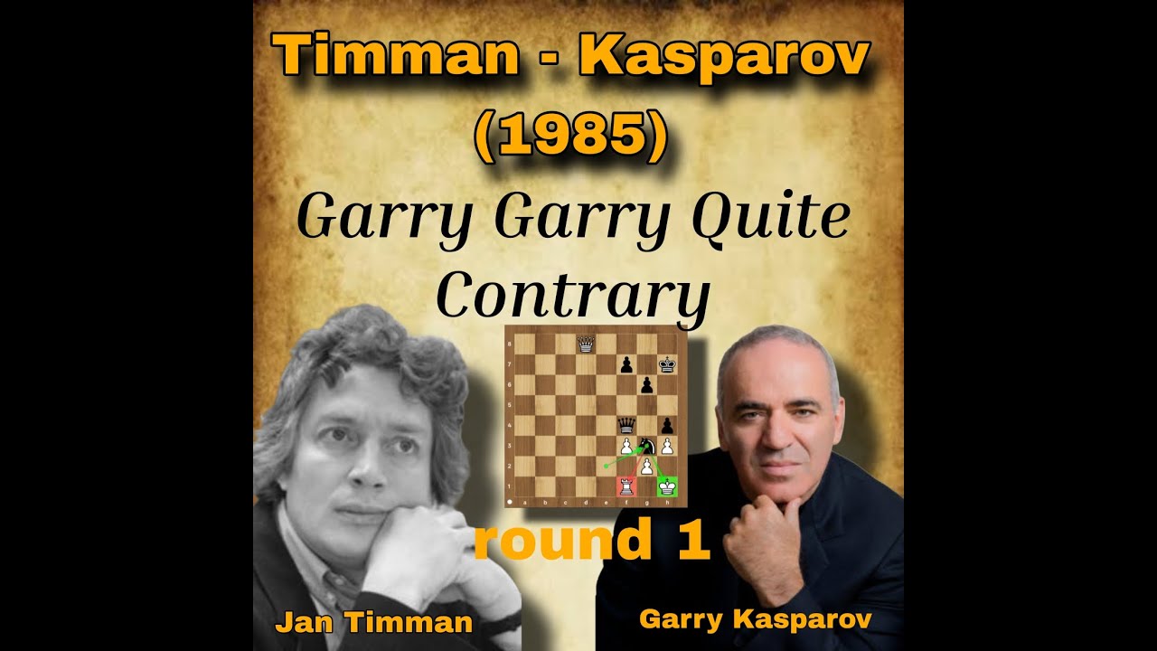 Jan Timman vs Garry Kasparov | round 1 | Timman - Kasparov (1985) | #chess