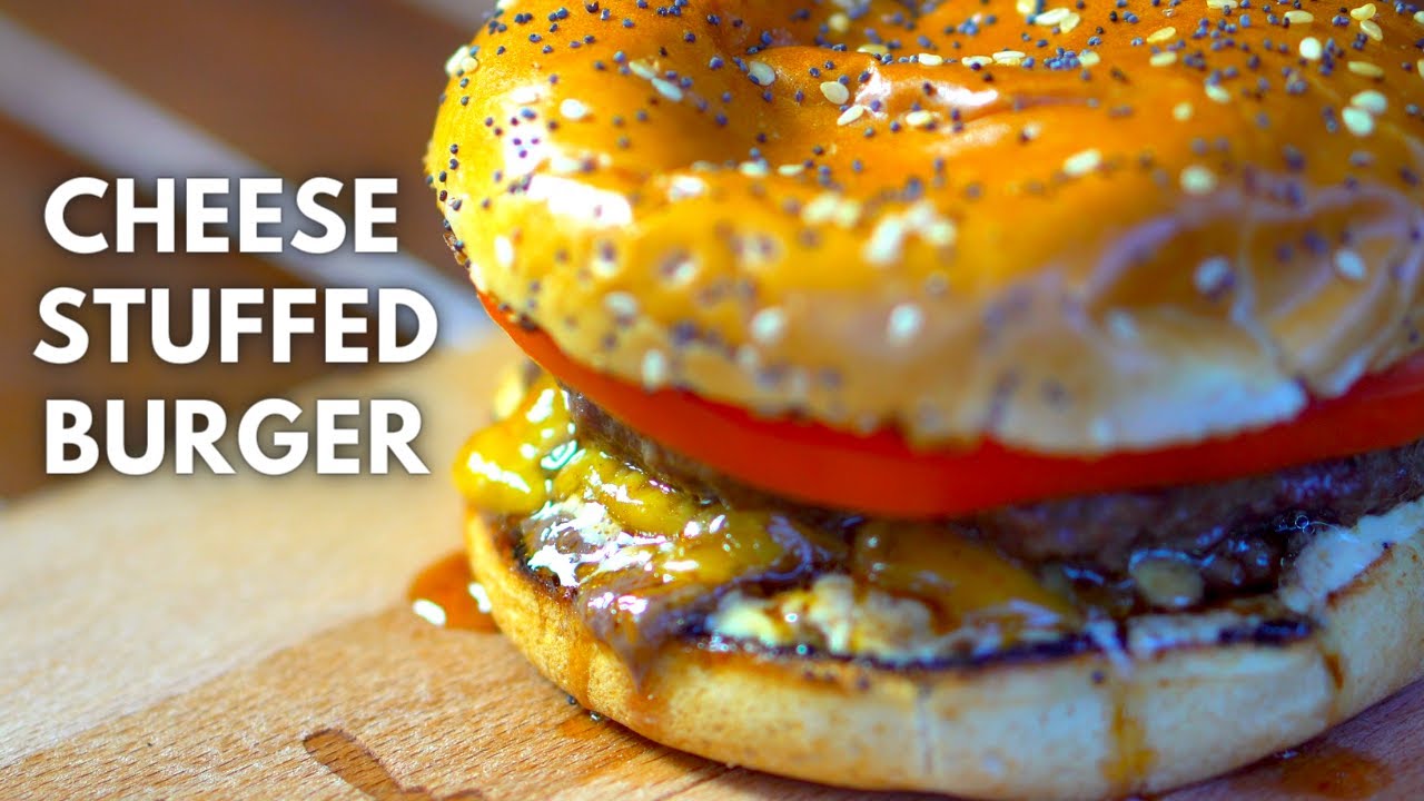 How to make CHEESE STUFFED BURGERS - Grilling JUICY LUCY