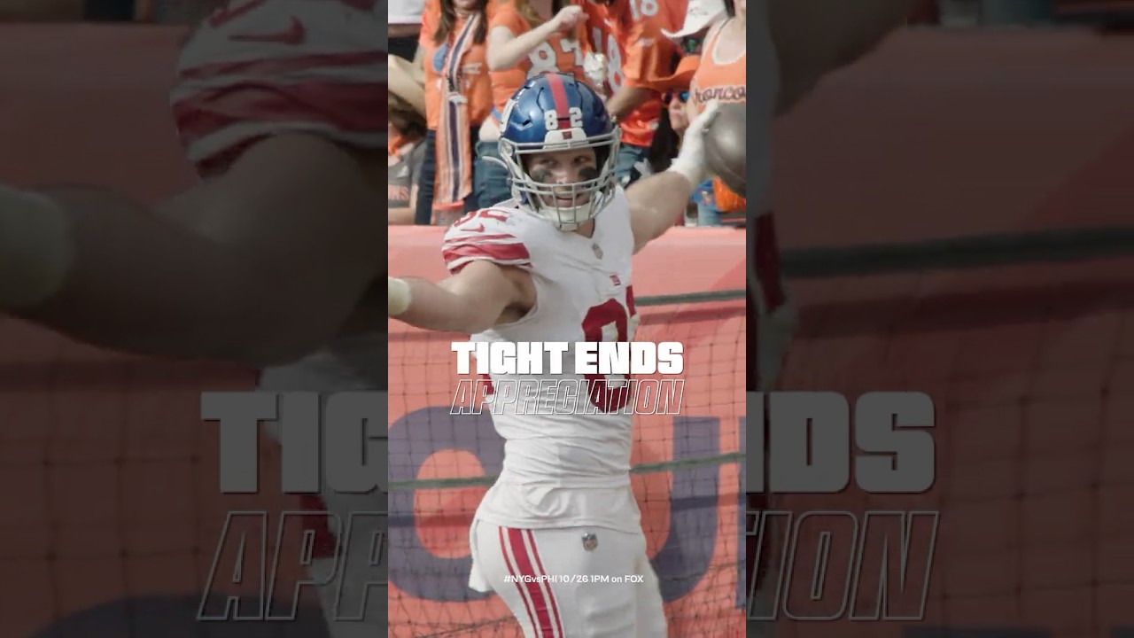 Tight End appreciation post 🎉 #shorts #nfl #giants #nygiants #newyorkgiants