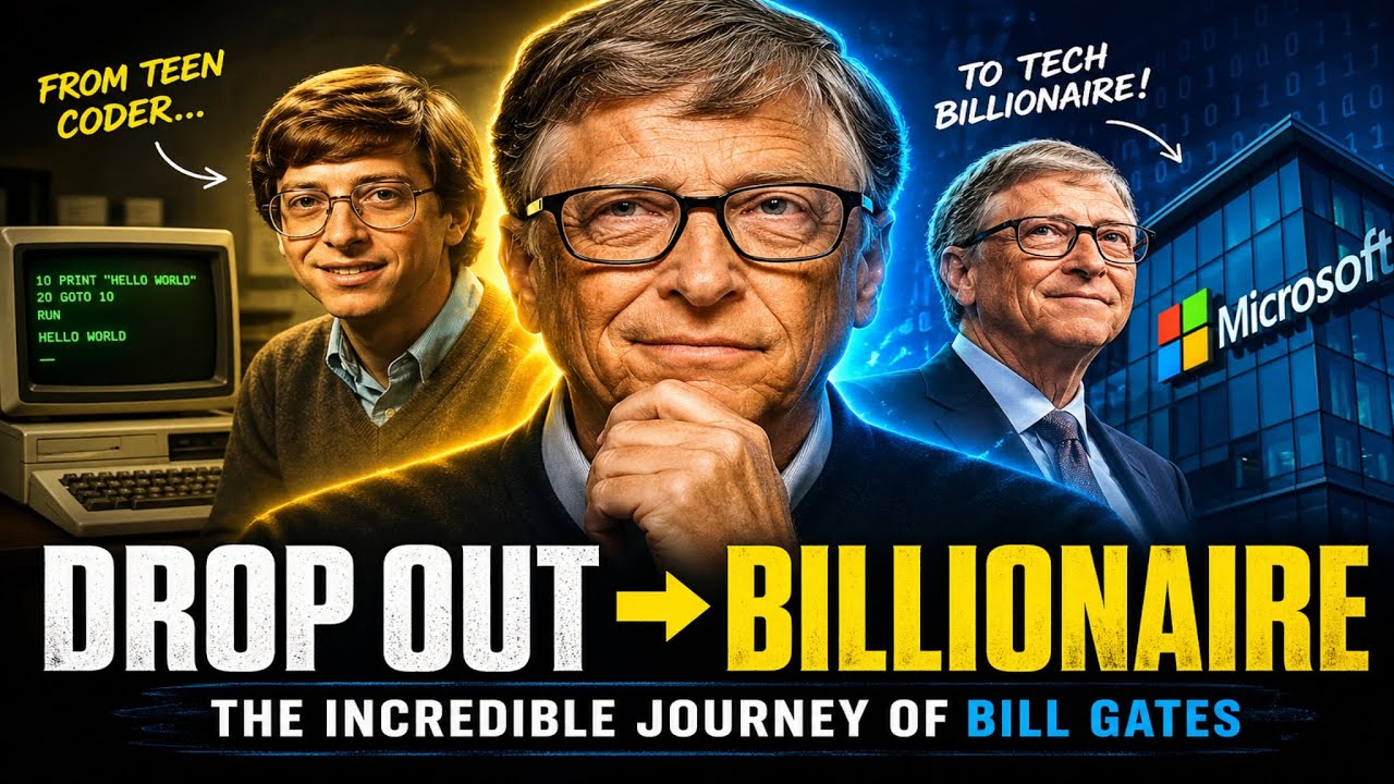 Bill Gates Biography | From Dropout to Tech Billionaire