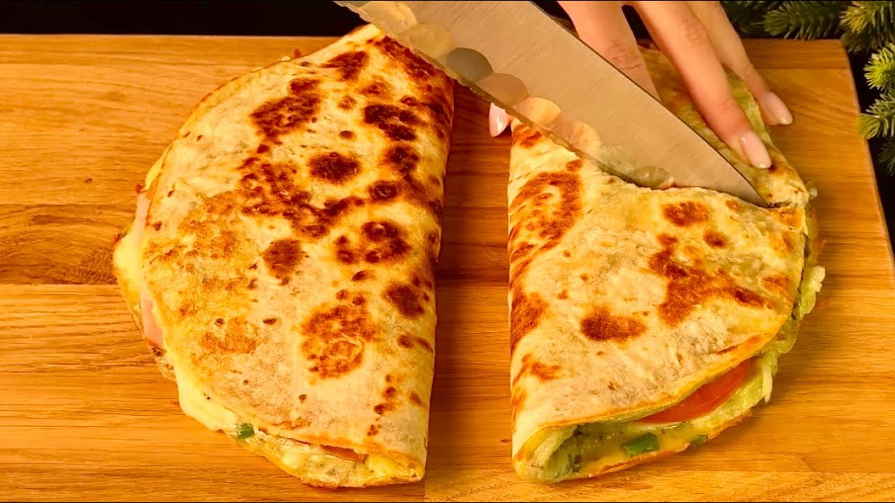 Nur 1 Tortilla! Schmackhafter als Pizza! Unglaublich leckeres Frühstück, Mittag- oder Abendessen