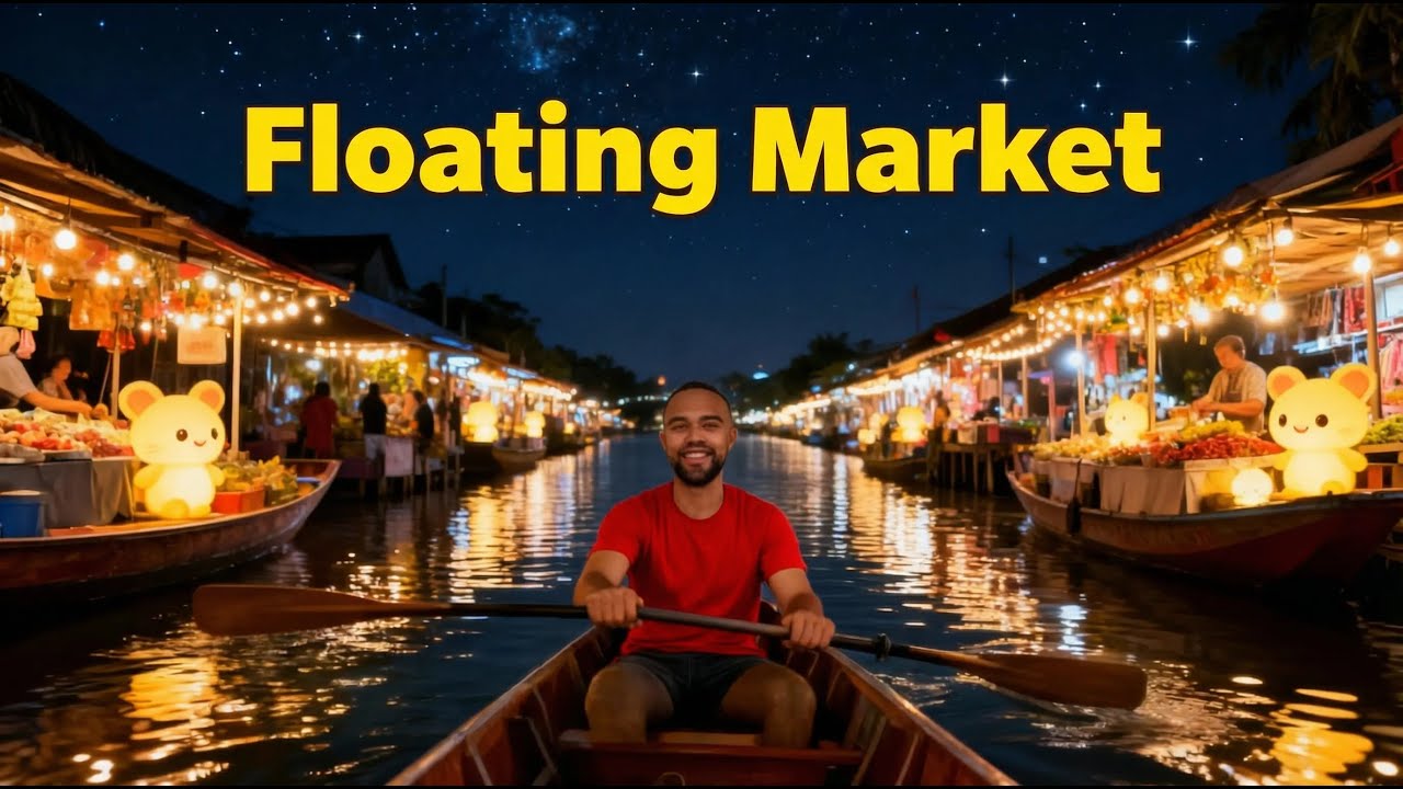Alone In Thailand's Floating Market!!!
