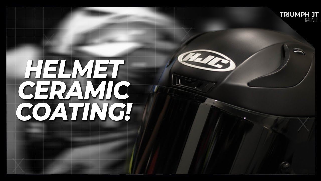 CERAMIC COATING on my HJC! | Additional protection for Helmets!