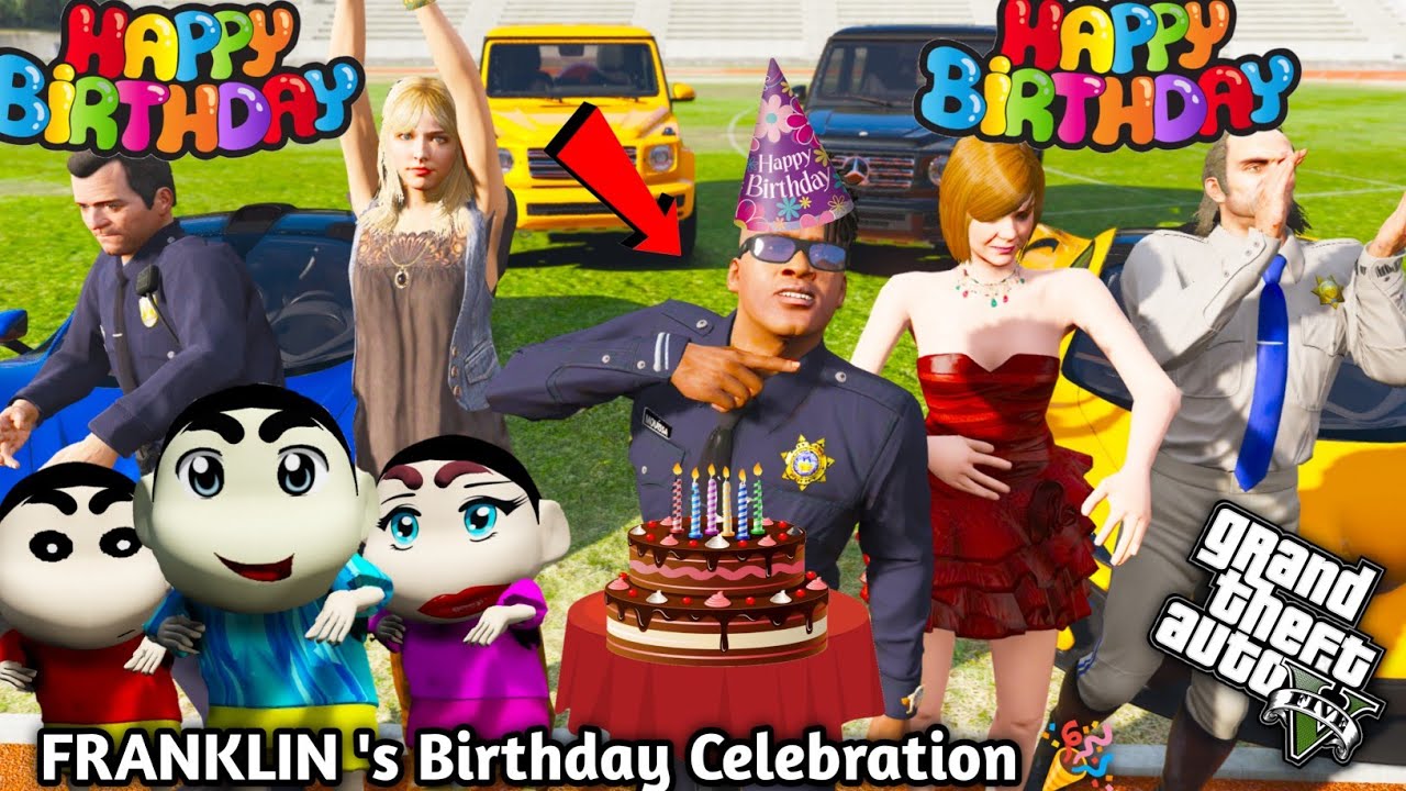 GTA 5: Celebration Of PS Gamester's Birthday🎂 Shinchan Team Lost🥲Michael Team Won👻 Ps Gamester