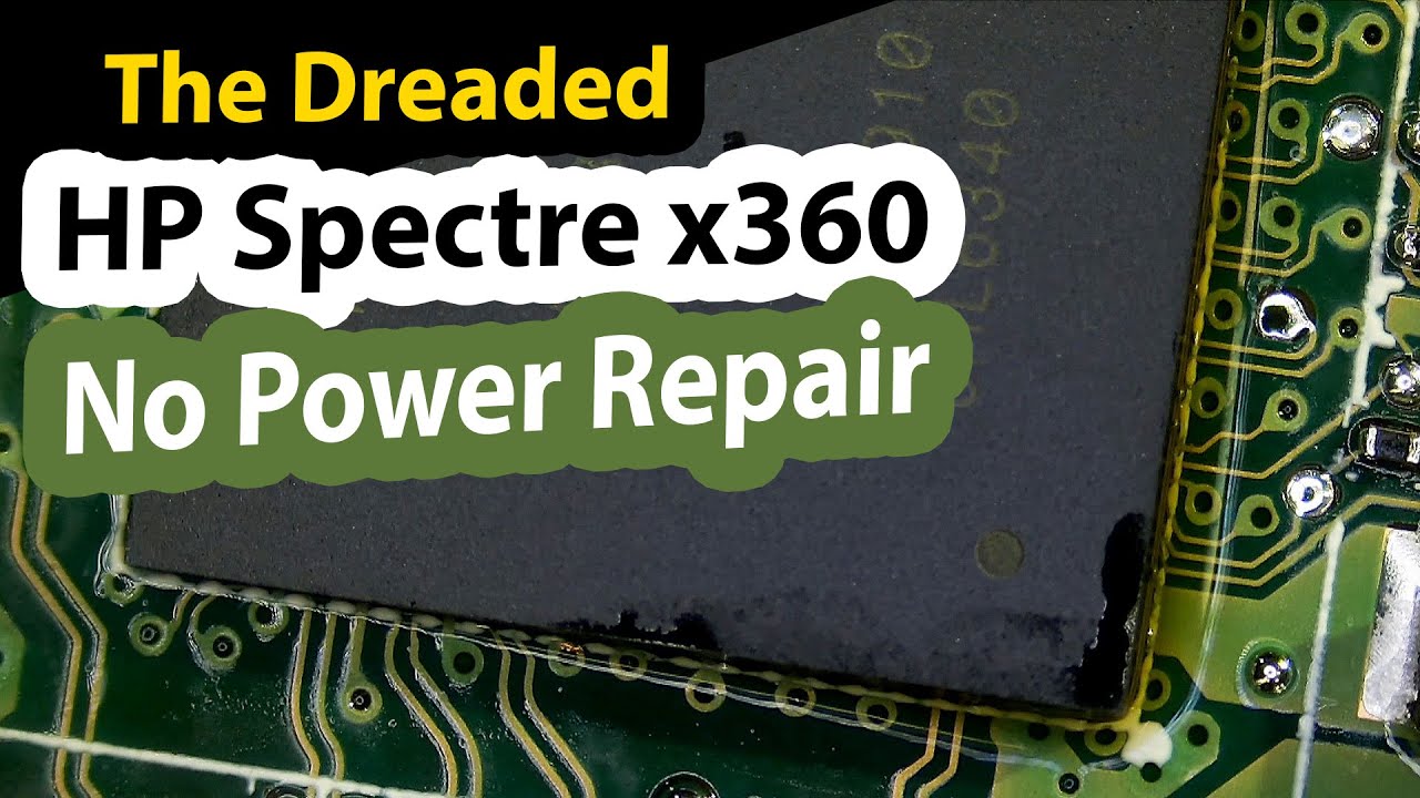 HP Spectre x360 Laptop Repair - Not charging or powering on & both USBC ports not working