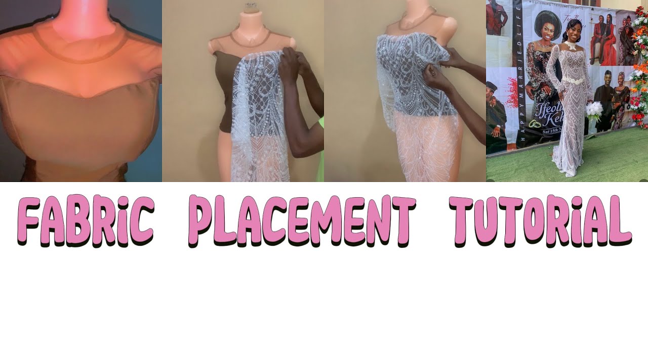 HOW I DESIGNED THE LACE PLACEMENT FOR MY WEDDING  RECEPTION GOWN | DIY BRIDAL