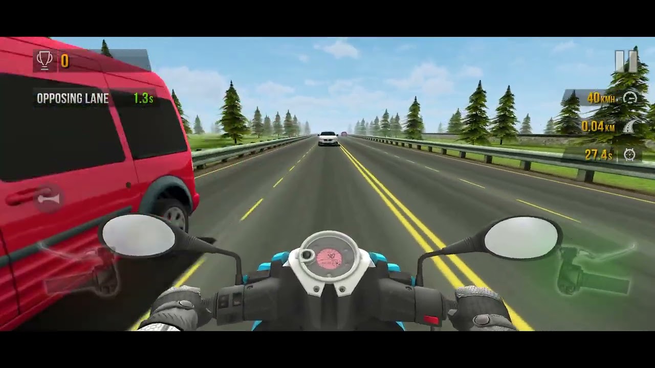 Traffic Rider (Full Race in Highway Level up) Bike riding😁🚴) Gameplay! 
