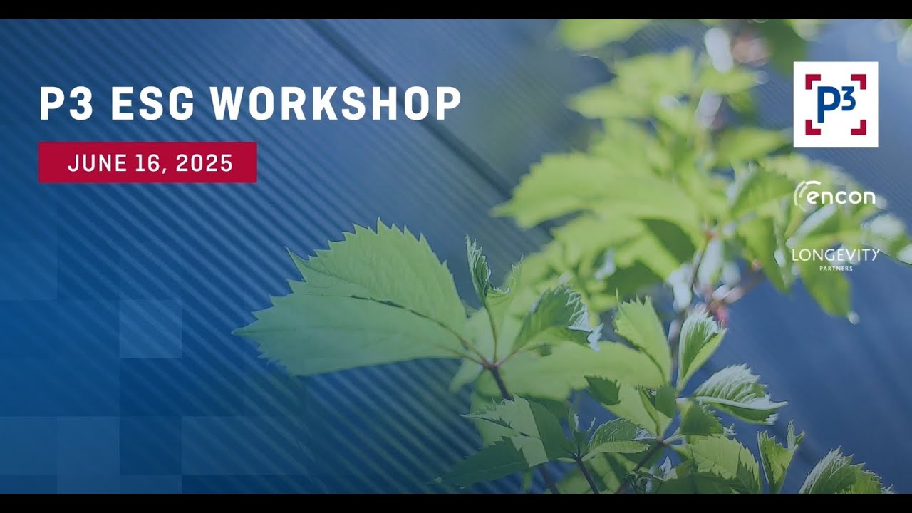 P3 ESG WORKSHOP