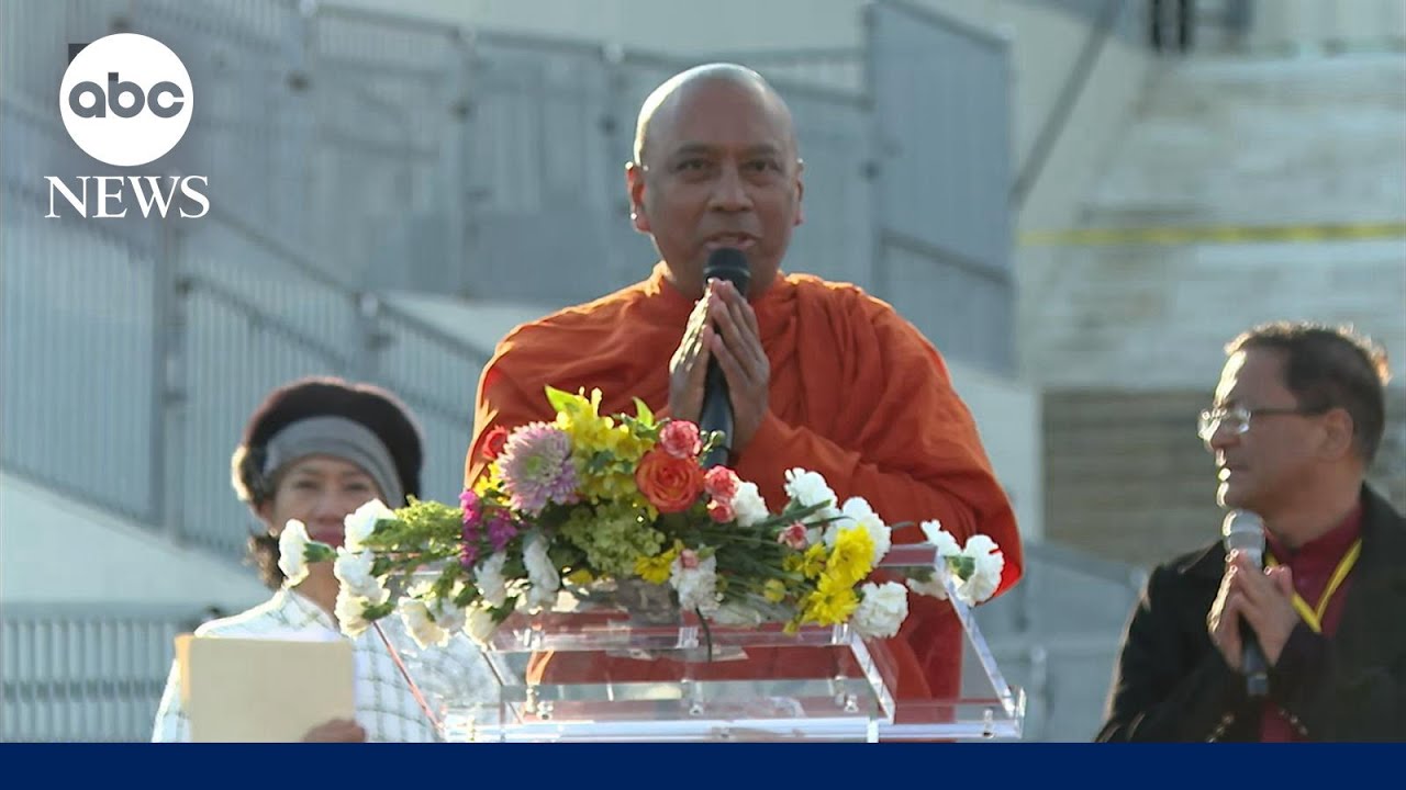 Buddhist monks reach Lincoln Memorial, a look back at the 2,300 mile walk for peace