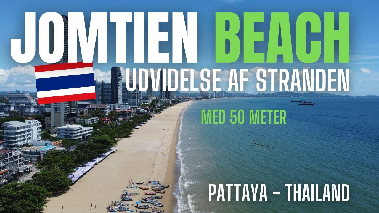 Jomtien beach udvidelse af stranden i Jomtien, Pattaya THAILAND