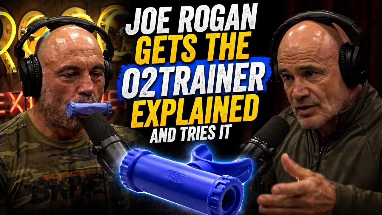 Joe Rogan gets the O2Trainer explained and  tries it