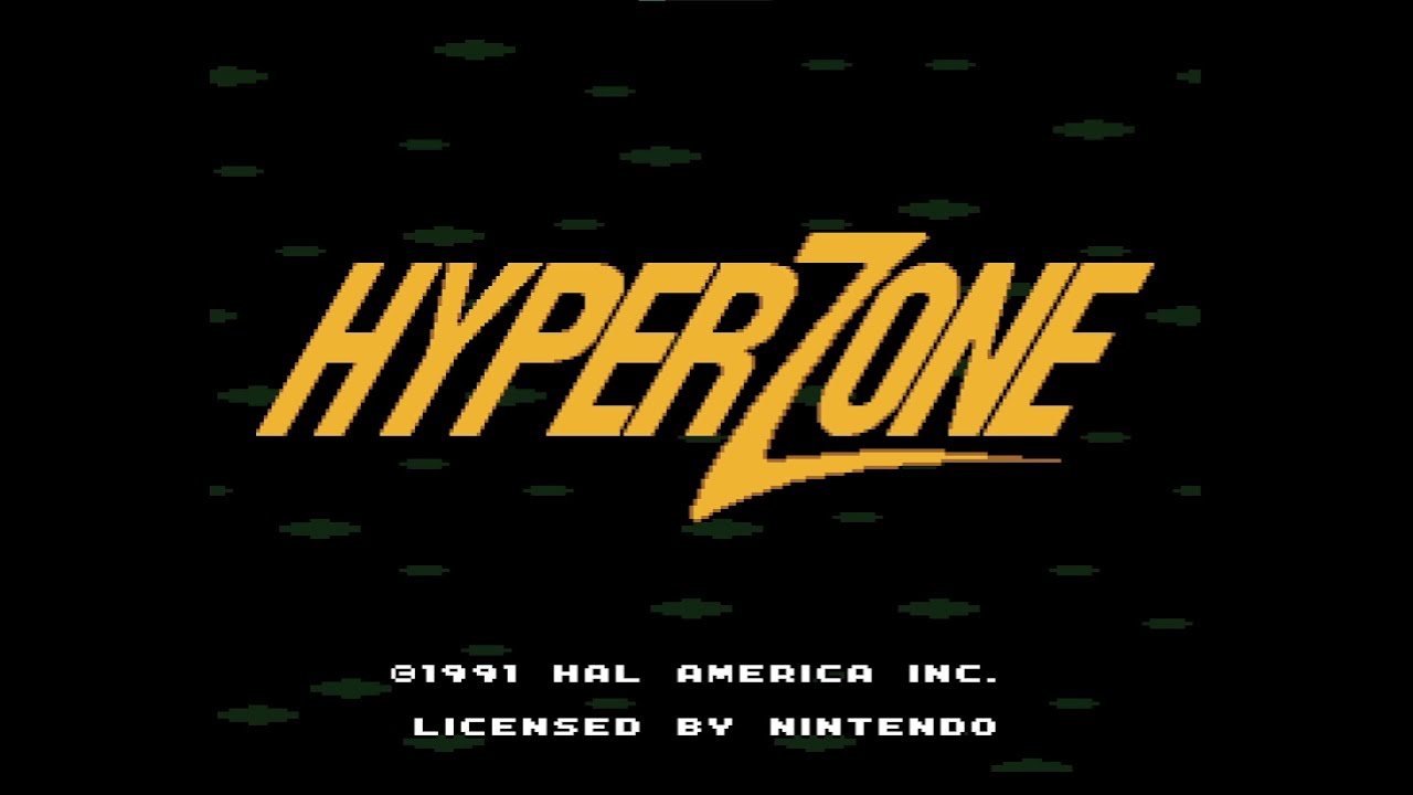 HyperZone (1991, Hal Laboratory, SNES) - Title and Attract Screens