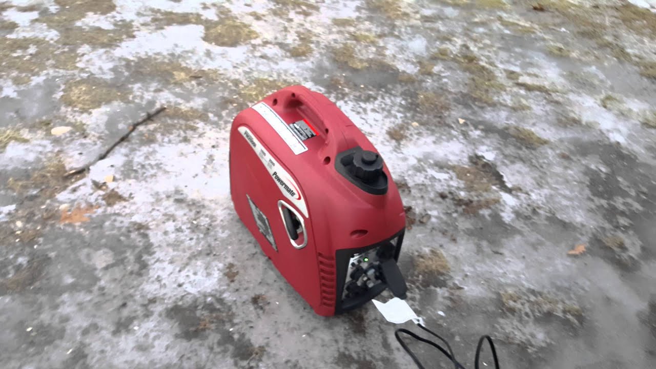 Powermate 2000i inverter generator with baffle box