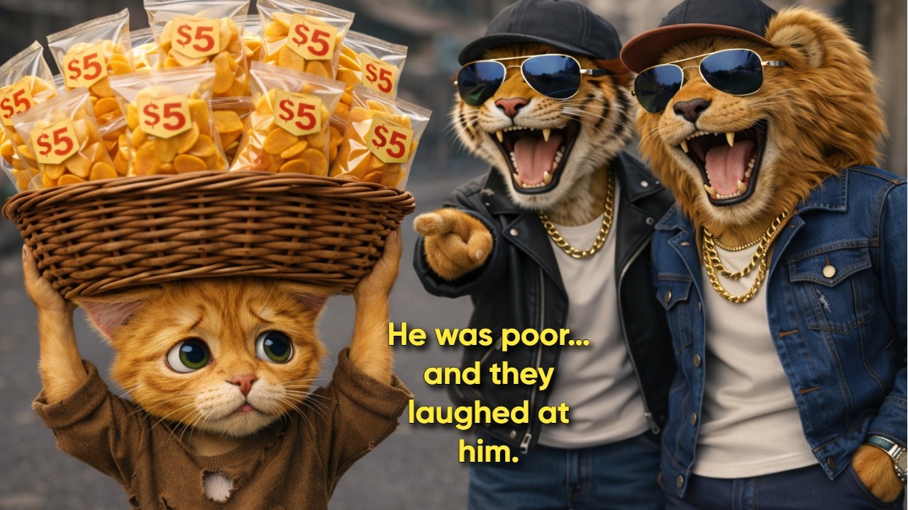 Rich Friends Mock a Poor Cat With No Spring Rolls — Emotional Story With a Big Twist
