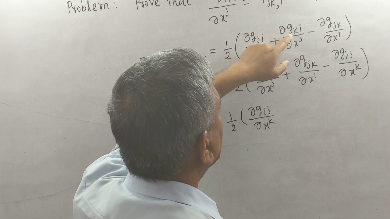 Tensor Analysis, lec- 12 (Part-1), (Christoffel Symbols), by Dr.D.N.Garain. #Tensor_Analysis .