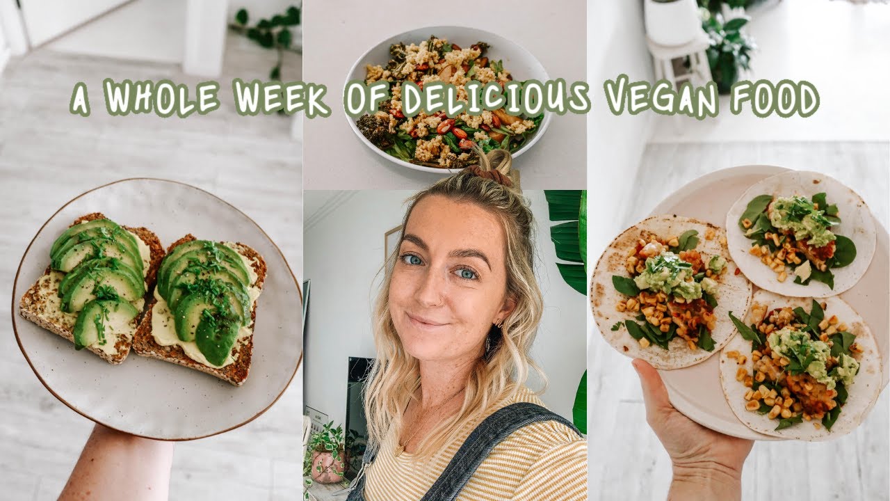 what i eat in a week (vegan + realistic) 👩🏼‍🍳🍹🍑