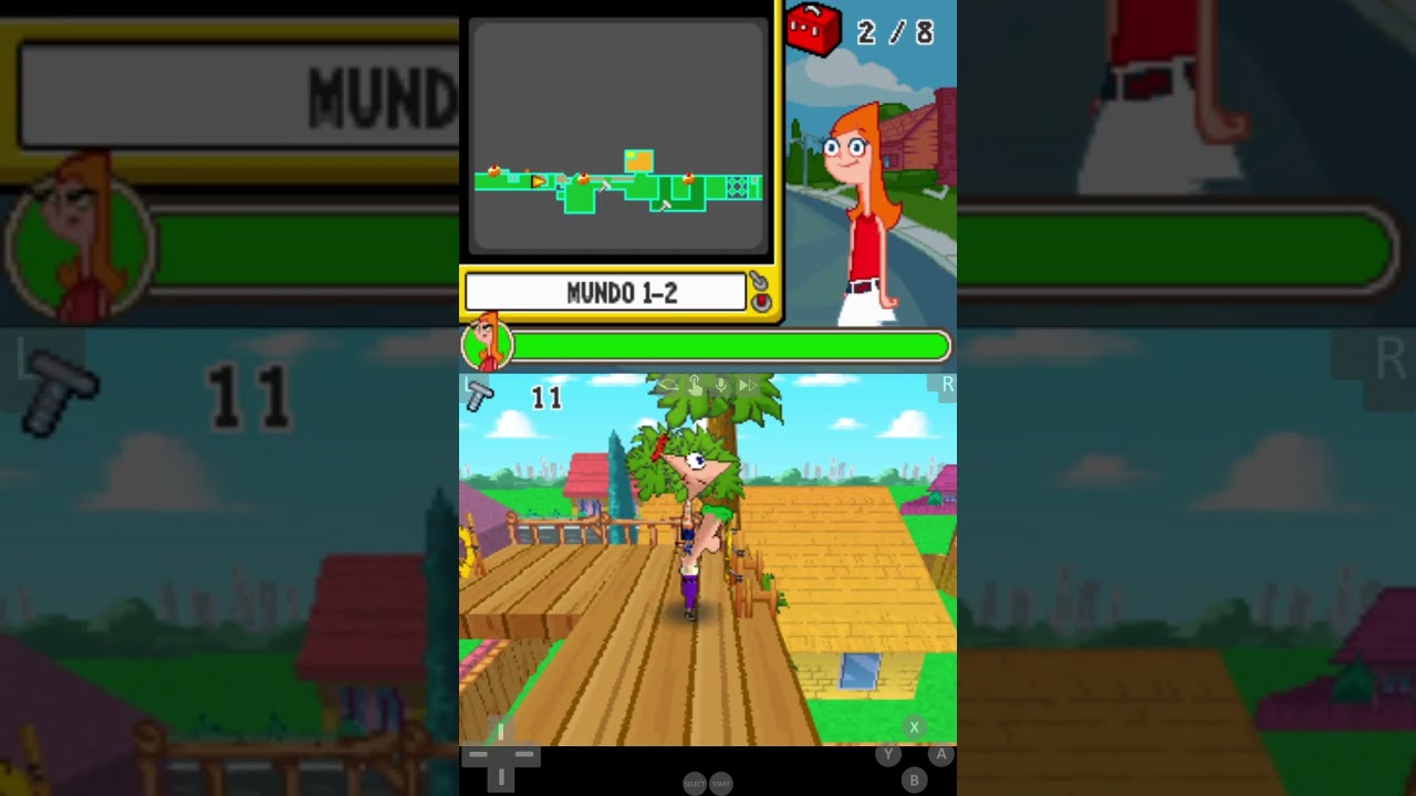 Phineas y ferb NUEVAS ATRACCIONESde nintendo ds parte 1 