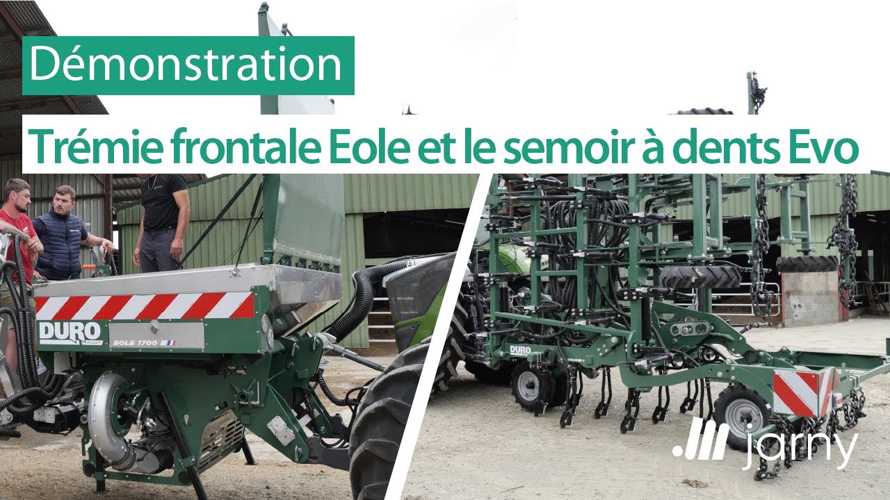 Démonstration du combiné de semis Duro