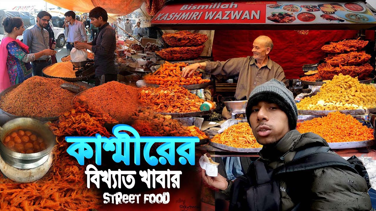 Street Food In Kashmir Wazwan || কাশ্মীরের বিখ্যাত খাবার ওয়াজওয়ান - EP 9