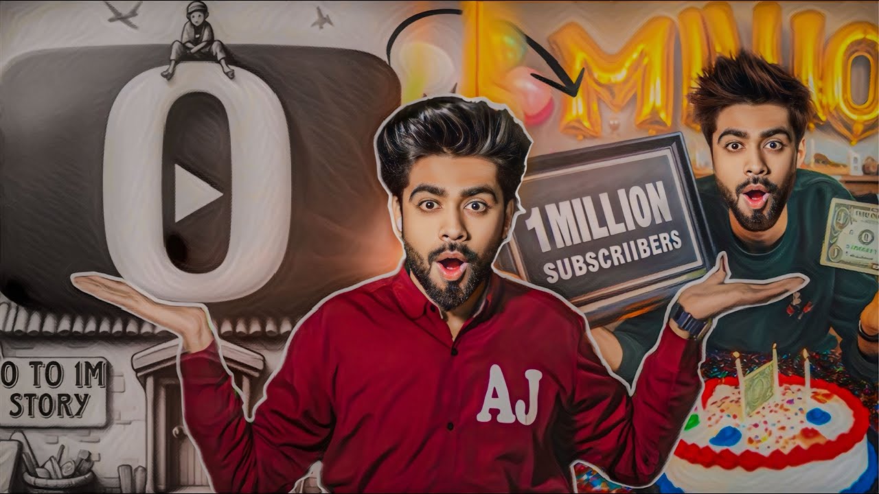 Journey of AJ-AHSAN Zero to Hero || 1 Million Subscriber || BY AJ-AHSAN