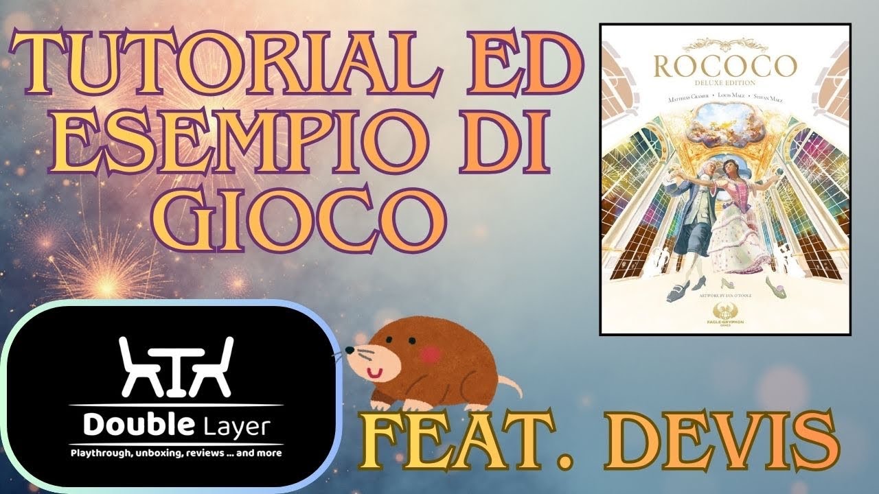 Rococo Deluxe - tutorial ed esempio (gioco da tavolo ita)