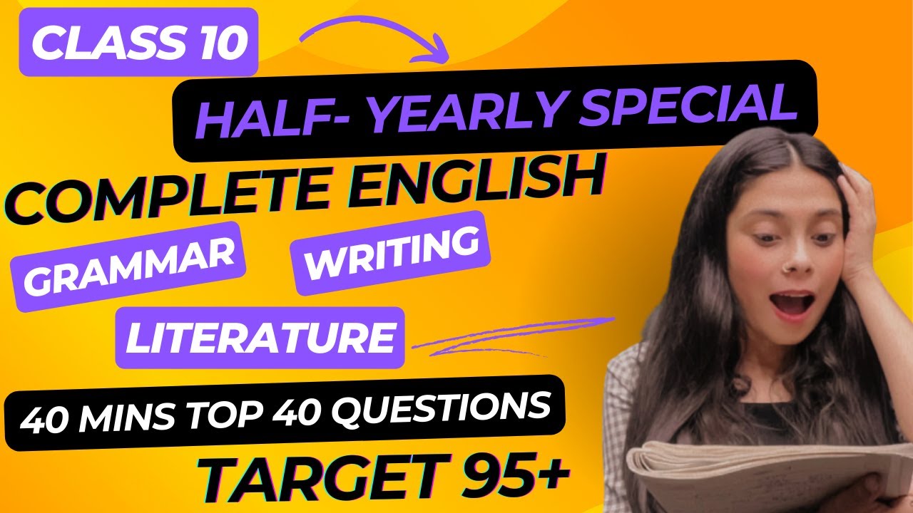 Class 10 Most Important Questions | Top 40 Questions | Half Yearly | Pre-Board Exams |Boards 2023-24