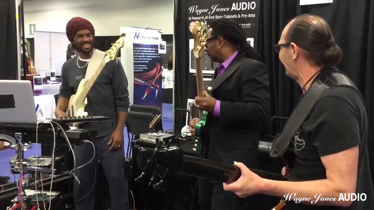 NAMM 2016 André Berry & Nate Phillips & Wayne Jones Jam at Wayne Jones Audio Booth