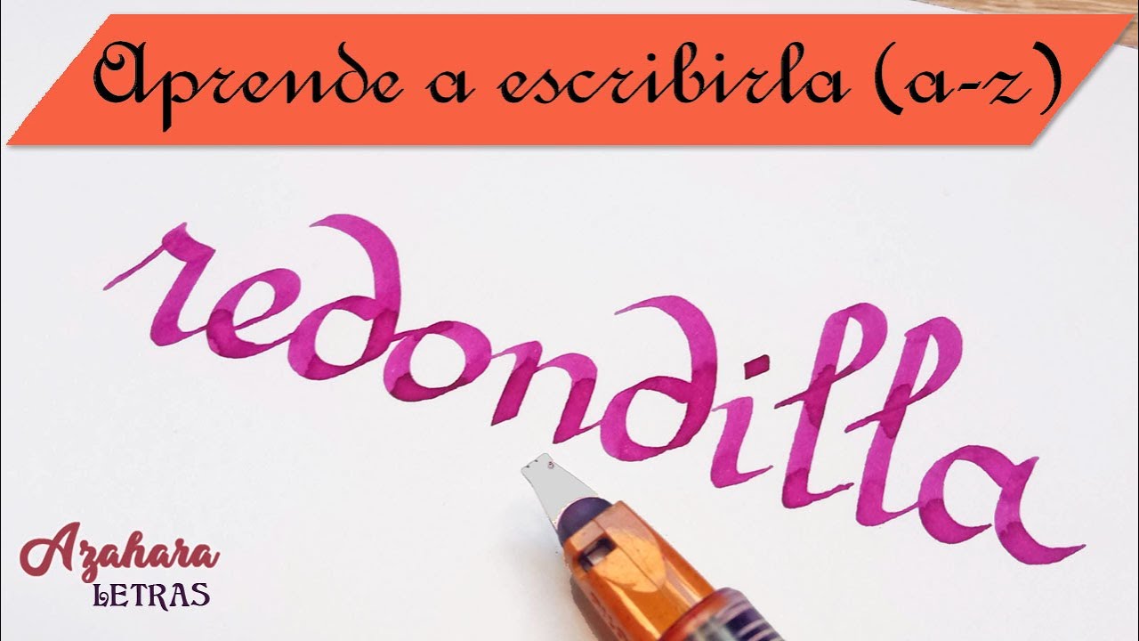⭕ CALIGRAFÍA REDONDILLA O RONDE FRANÇAISE PASO A PASO⭕
