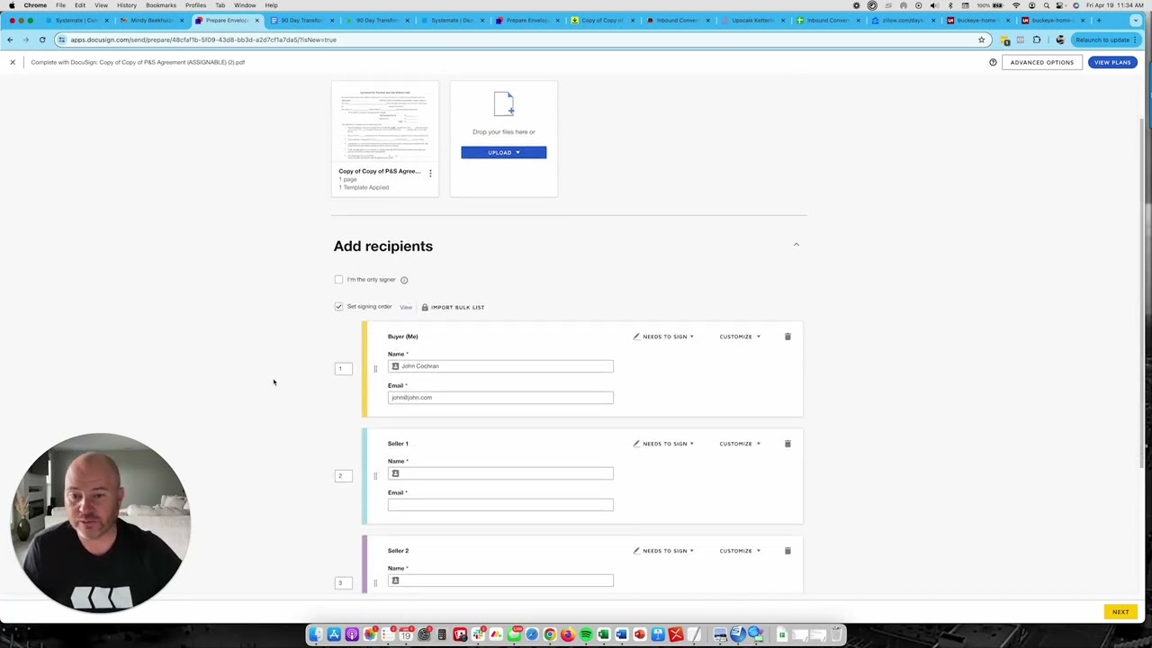 How To Setup & Send Real Estate Contracts With Docusign