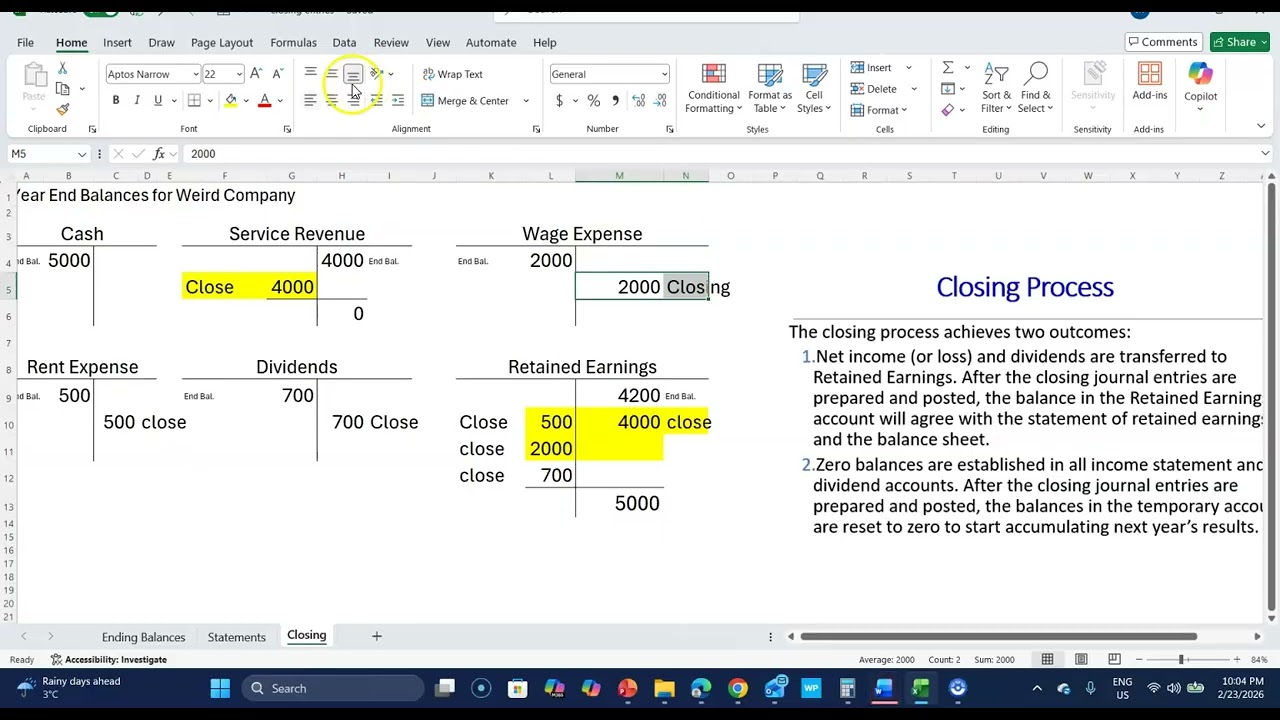 Closing Entries - Chapter 4
