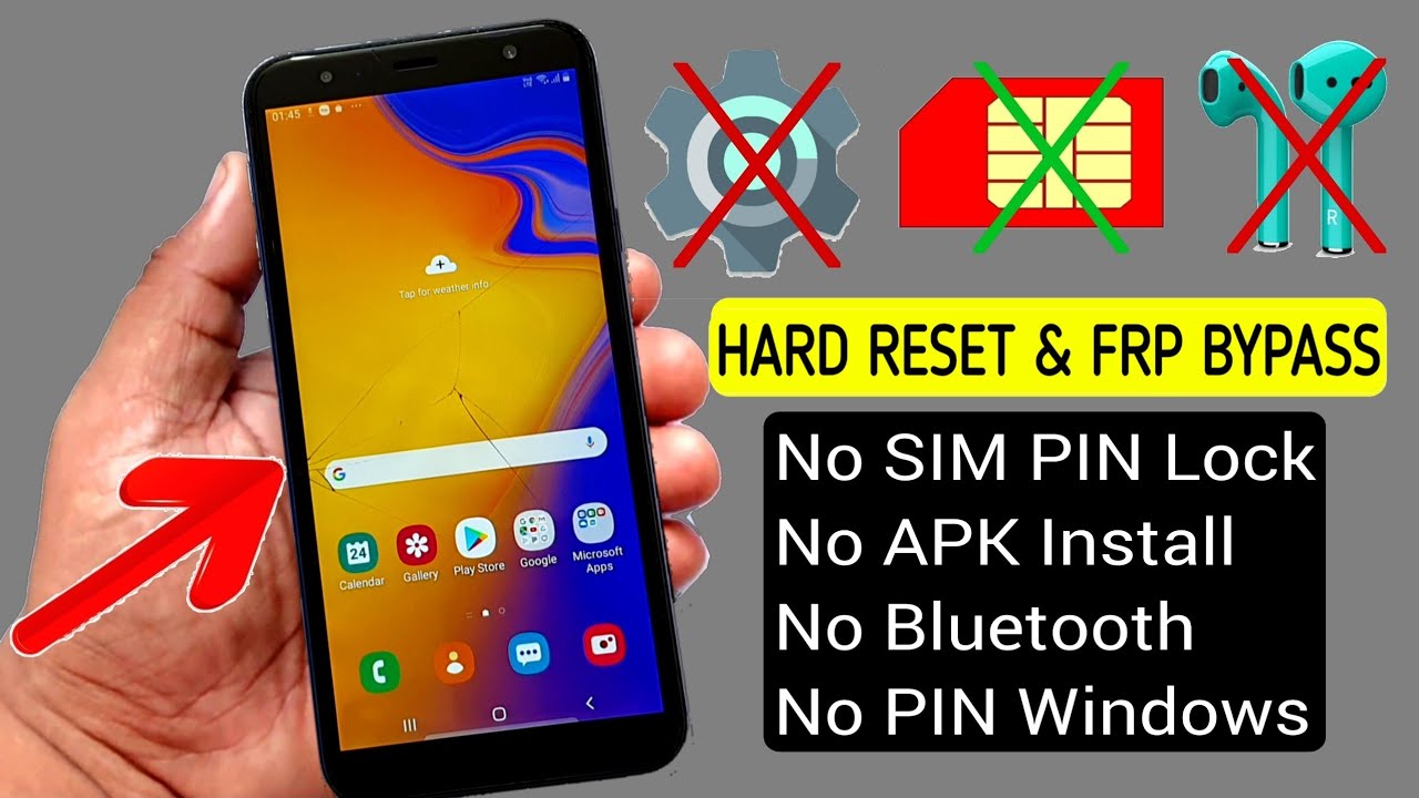 Samsung J4 Plus HARD RESET & FRP BYPASS |Latest Security 2021 |ANDROID 9 (Without PC)