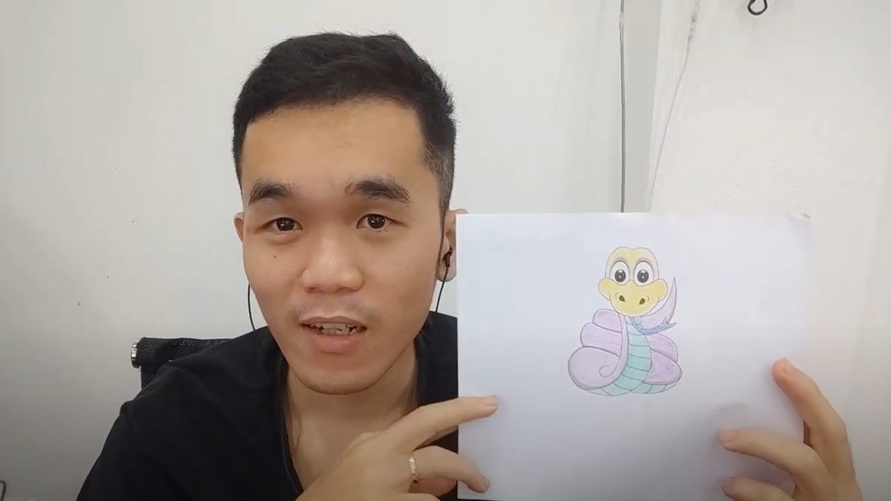 Complete the coloring picture of the greedy snake