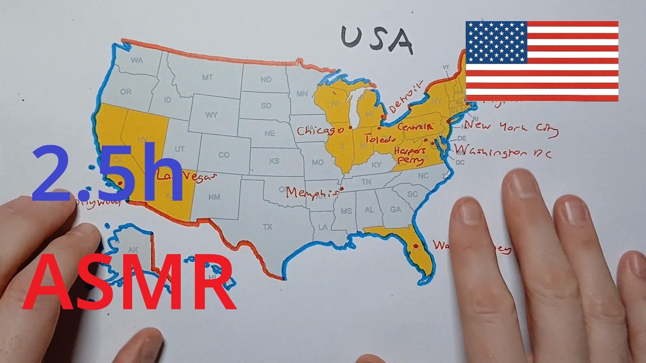 Travel Trivia ASMR - USA - softly spoken quiz