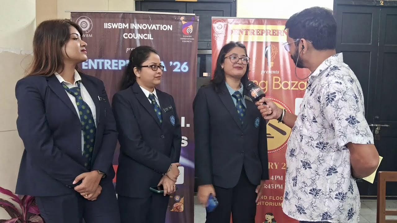 Friend Animesh live from Entreprerna &rsquo;26 at IISWBM campus