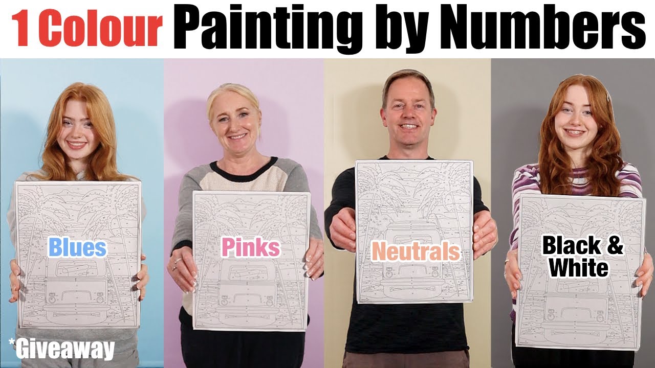 1 Colour Painting By Numbers Art Challenge | R Studios