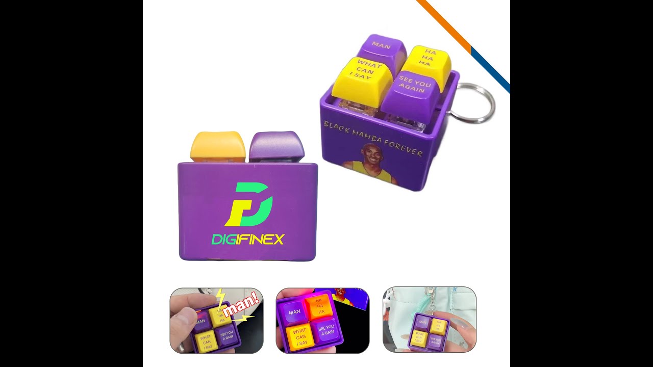 AG GTYK  PadFun 4-Key Square Keyboard Fidget Toy