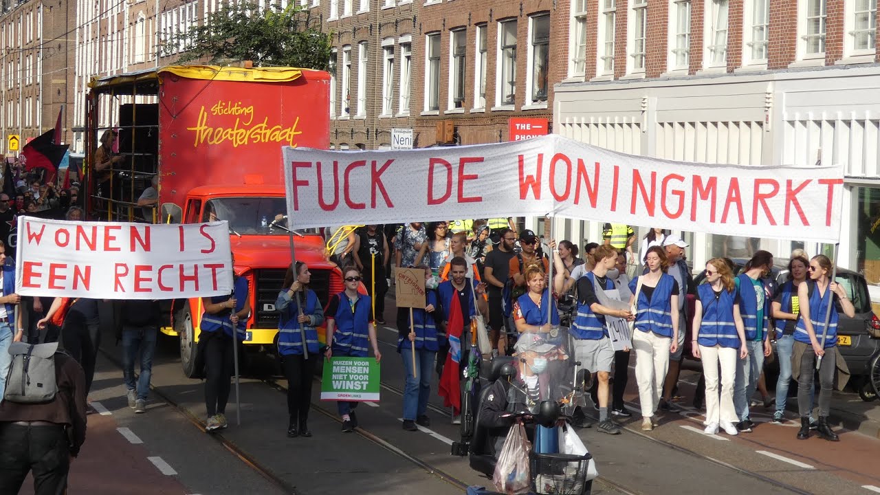 (4K) WOONPROTEST 12 september 2021, Amsterdam