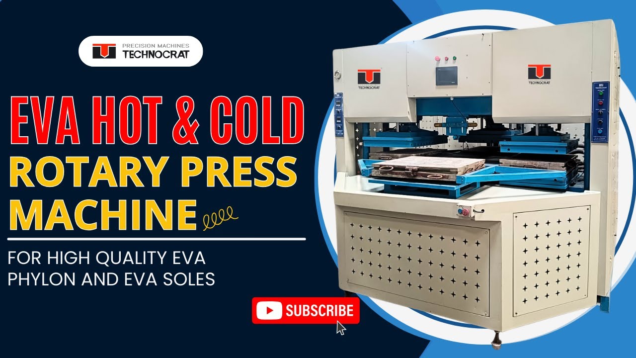 Revolutionize Footwear Production with EVA HOT & COLD Rotary Press Machine |  #EVAPhylon #EVASole