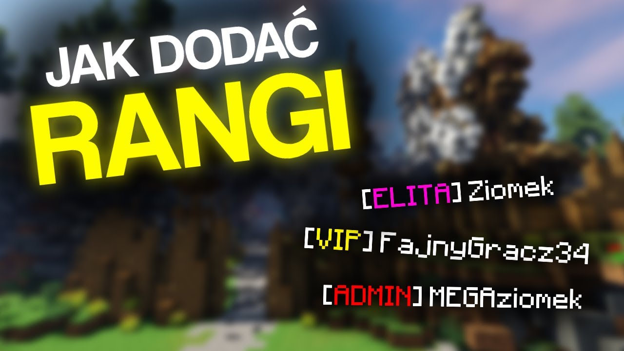 Jak STWORZYĆ RANGI i NADAWAĆ PERMISJE na Serwer Minecraft  (LuckPerms plugin)